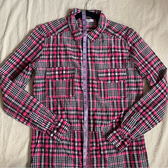 Pink plaid GANNI jumpsuit Size Small (DK 34) - Picture 11 of 12